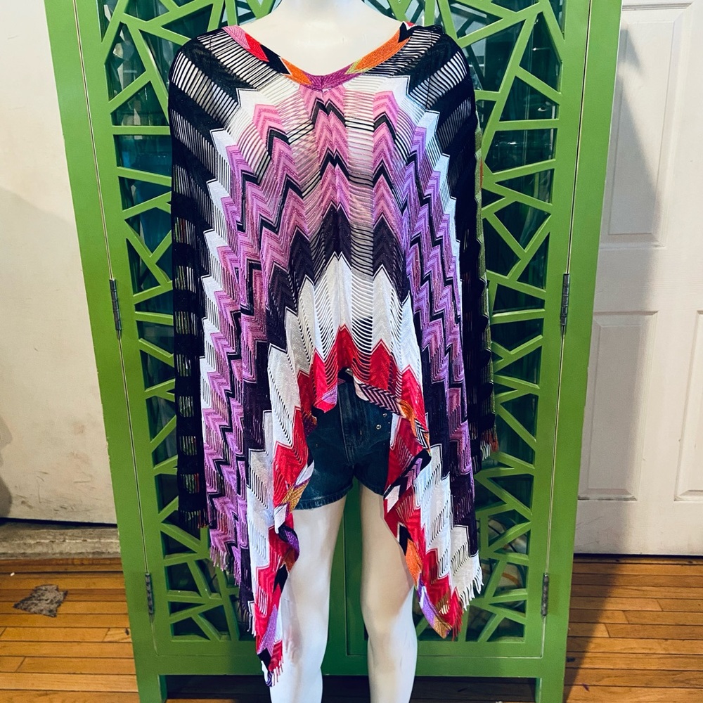 Missoni Mare Striped Crochet-knit Kaftan Women